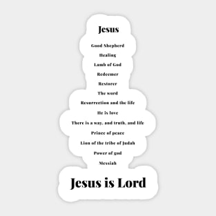 Jesus is Lord Sticker